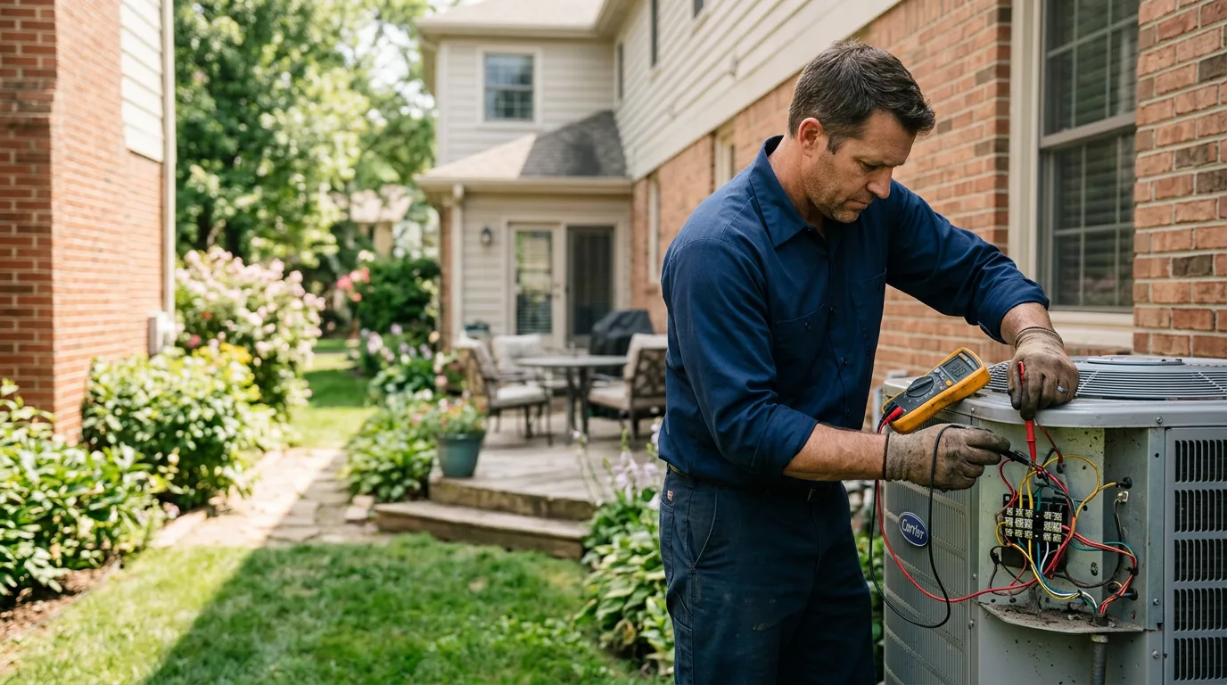 HVAC technician working near Curryville, MO